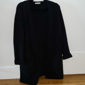 Madewell black open cardigan - S